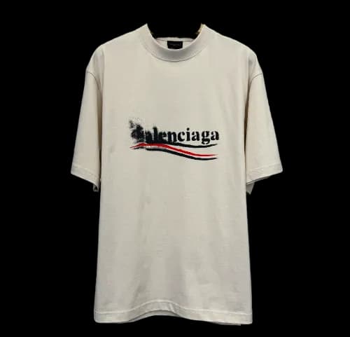 BALENCIAGA POLITICAL CAMPAIGN FADED TEE