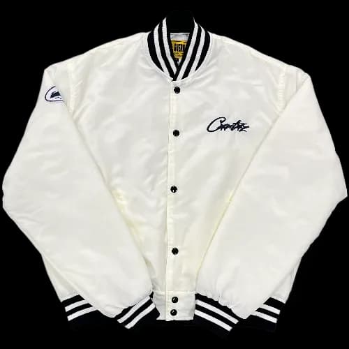CORTEIZ VARSITY JACKET WHITE