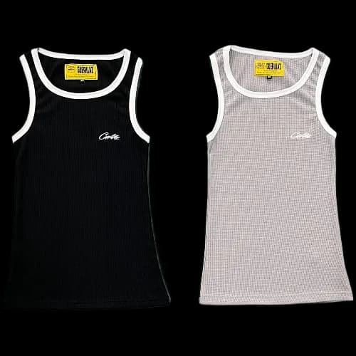 corteiz tanktop Men's white edge