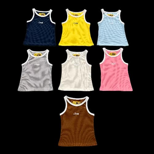 corteiz tanktop Women's Chest Embroidered