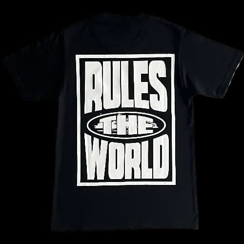 corteiz tee RULES block
