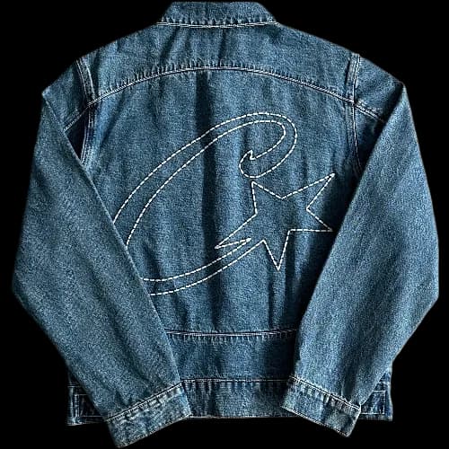 corteiz jacket c-star denim