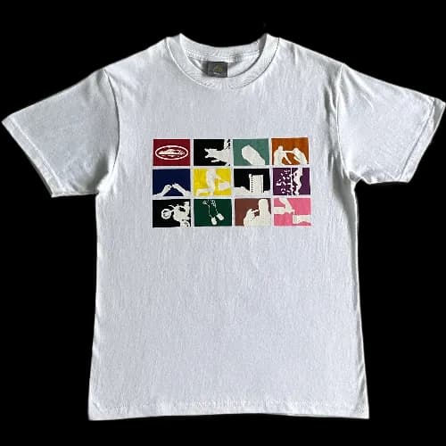 corteiz tee portrait silhouette