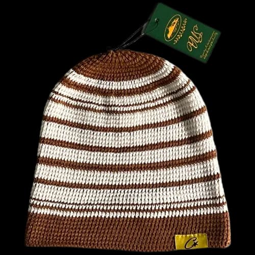 corteiz beanie Striped cold