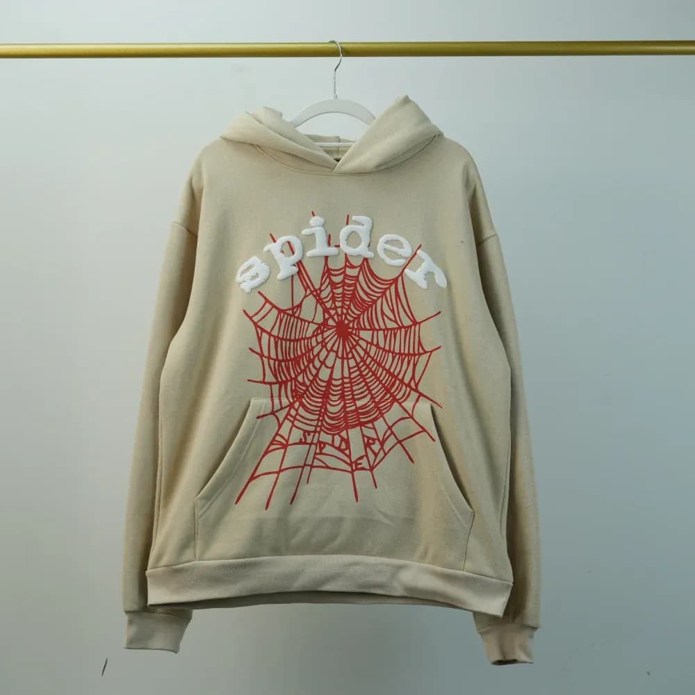 SP5DER WEB HOODIE CREAM