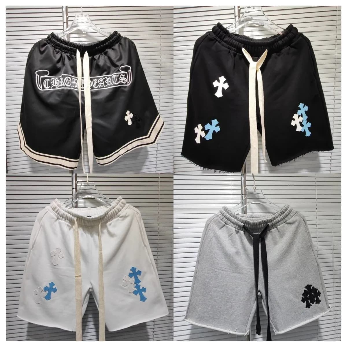 25ss高品质夏季新款梭织速干面料休闲短裤男女款一件批发 (48)
