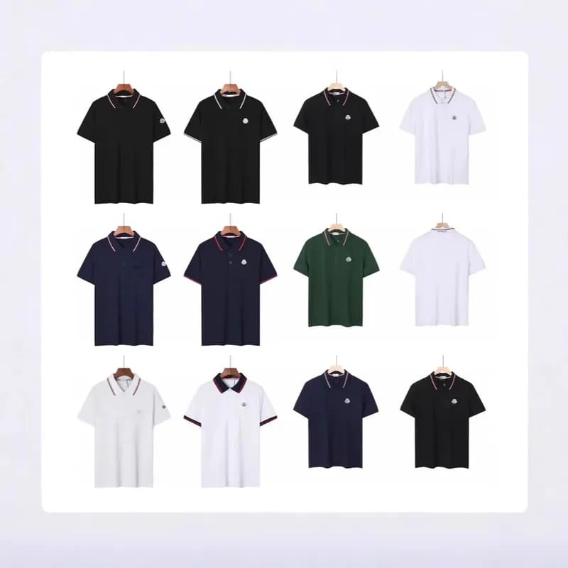 Cross border foreign trade summer new Mengkou Miao men s polo shirt short sleeved pique cotton lapel Mengjia T shirt men s casual 94