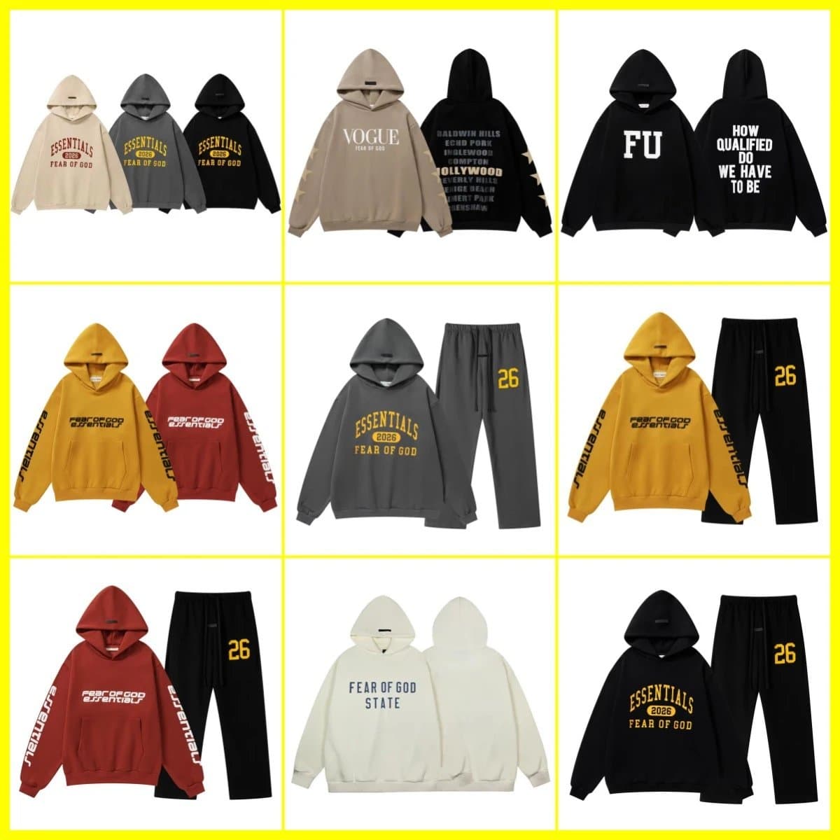 Fear of God Essentials Fleece Tracksuit - OrientDig Spreadsheet