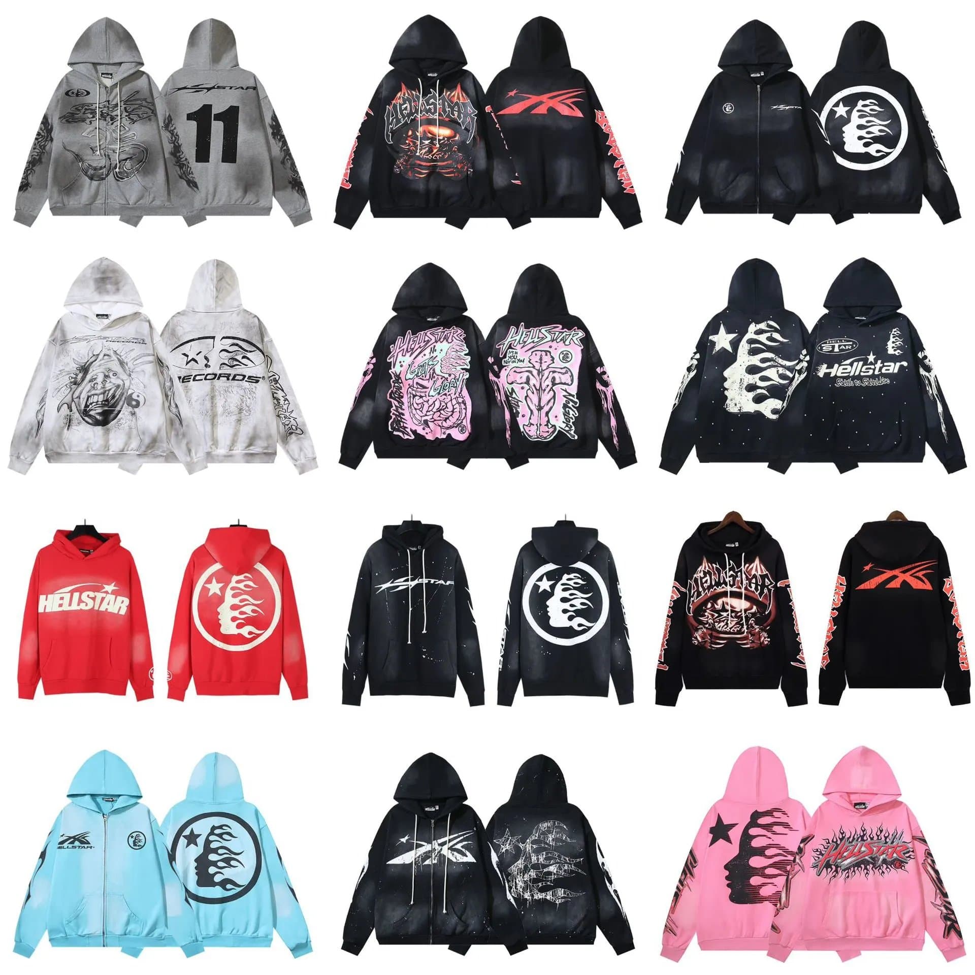 Hellstar Graphic Print Hoodie - OrientDig Spreadsheet