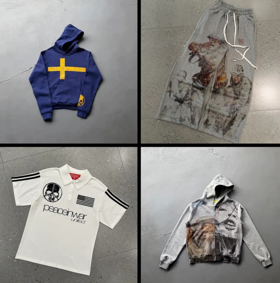 Peace in War Graphic Hoodie - OrientDig Spreadsheet