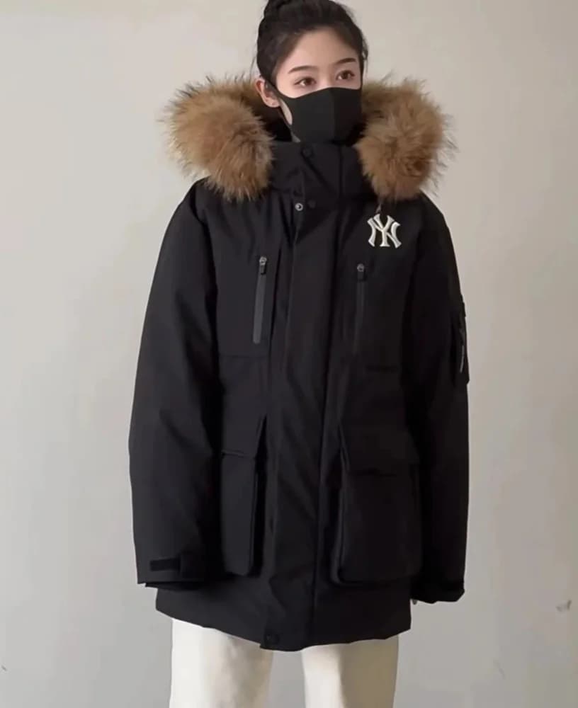 MLB New York Yankees Fur Hood Down Parka - OrientDig Spreadsheet
