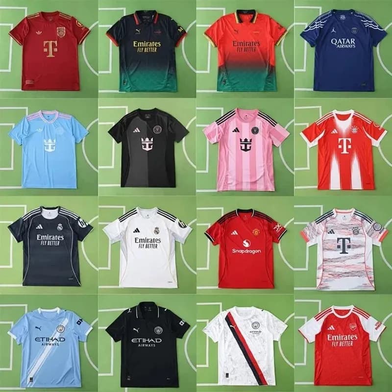 【With Logo】25-26赛季俱乐部巴黎球衣AC切尔西多特博卡国米阿森纳迈阿密足球服 (10) - OrientDig Spreadsheet