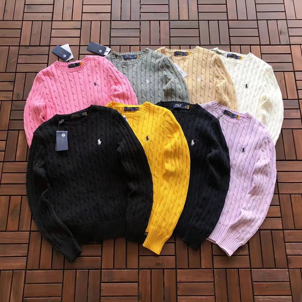 Polo-Style Cable Knit Sweater - OrientDig Spreadsheet