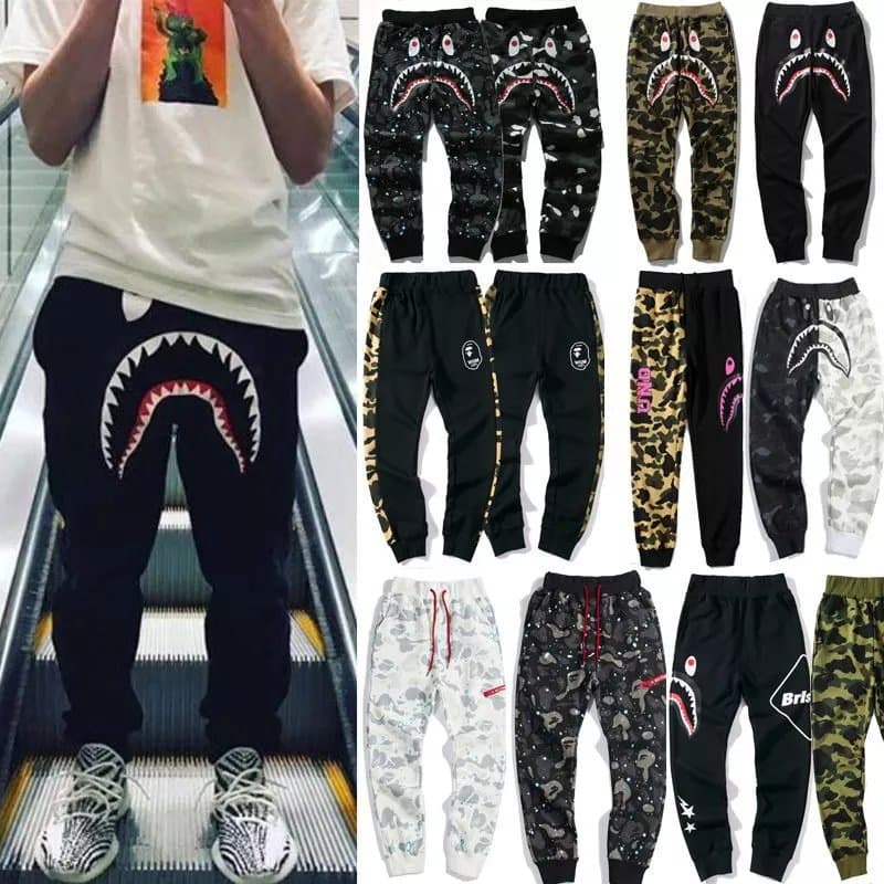 Bape-Style Shark Camo Pants - OrientDig Spreadsheet