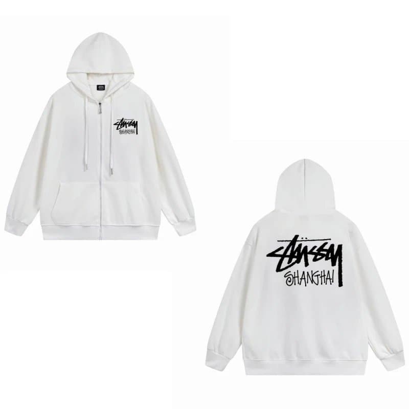 Stussy Style Black White Hoodie - OrientDig Spreadsheet
