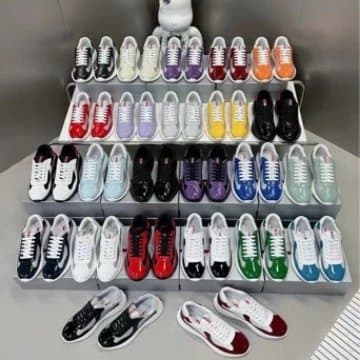 Prada Style Patent Mesh Sneakers - OrientDig Spreadsheet