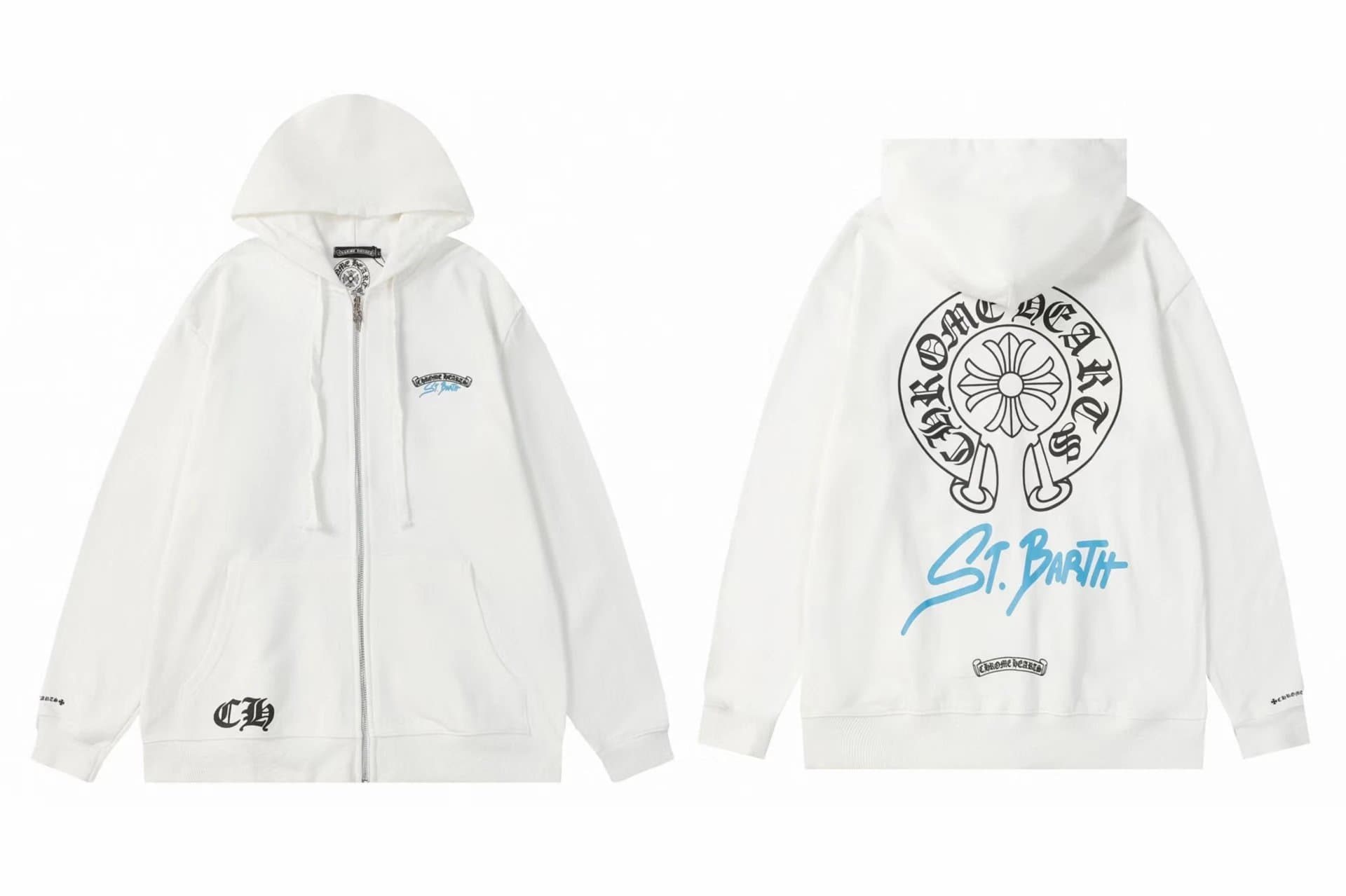 Chrome Hearts Style Zip Hoodie - OrientDig Spreadsheet