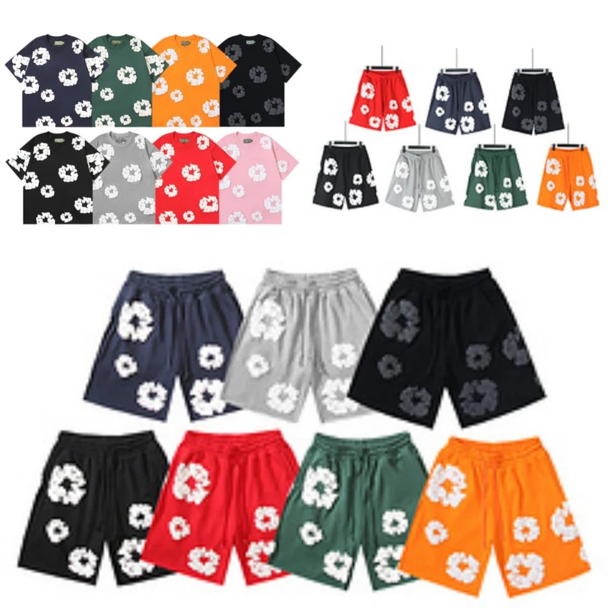 Foam Print Tee and Shorts Set - OrientDig Spreadsheet