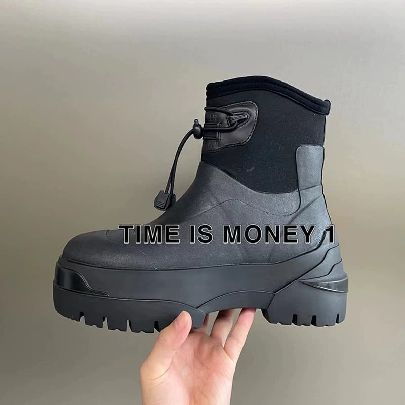 Independent correct version of alyx outdoor vibe wind vulcanized heightened snow boots dark functional thick bottom waterproof rain boots