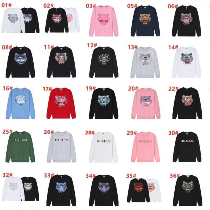 One piece drop shipping 2023 spring and autumn new trendy brand tiger head letter patch embroidery couple terry round neck sweatshirt