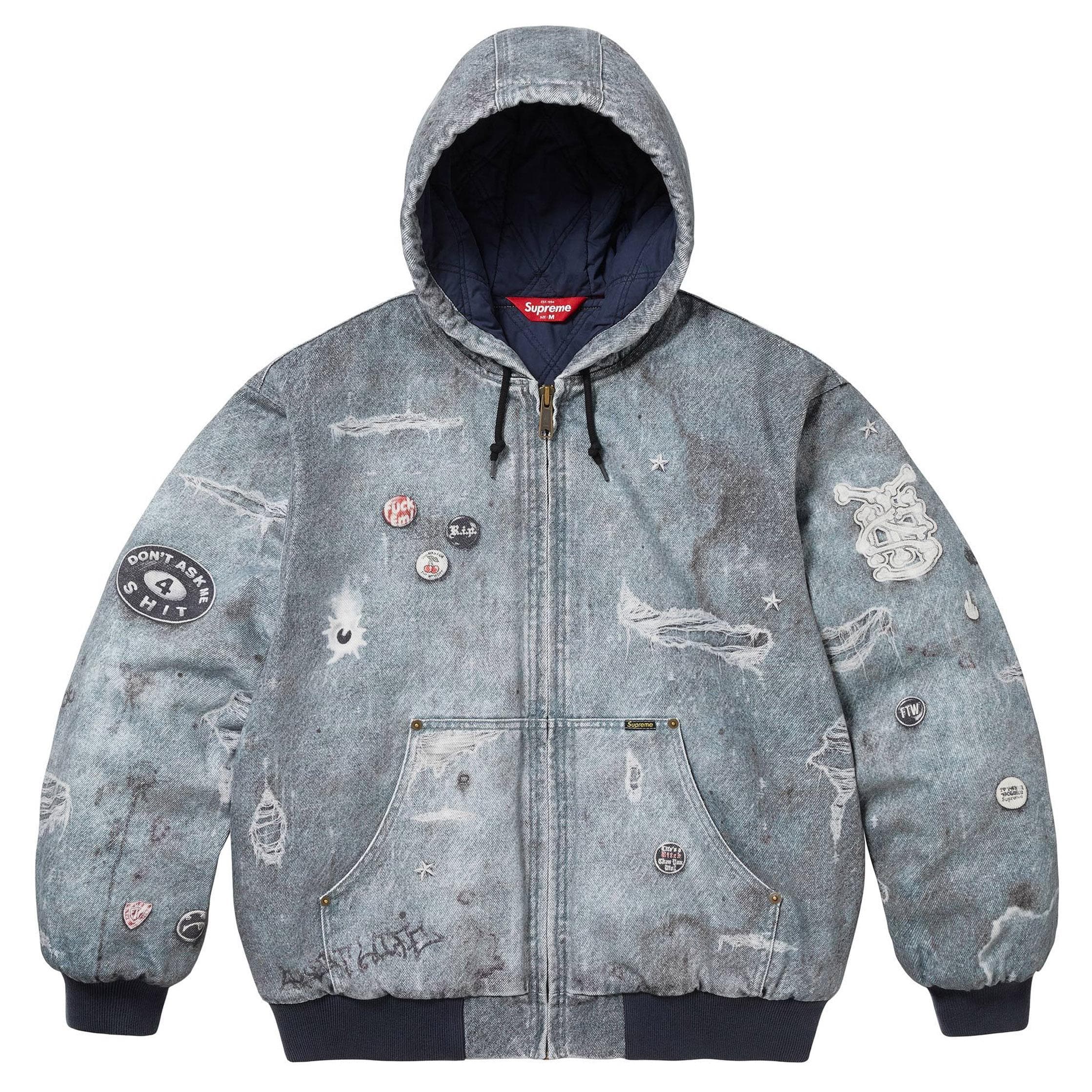 Supreme HJR TROMPE L'OEIL HOODED WORK JACKET