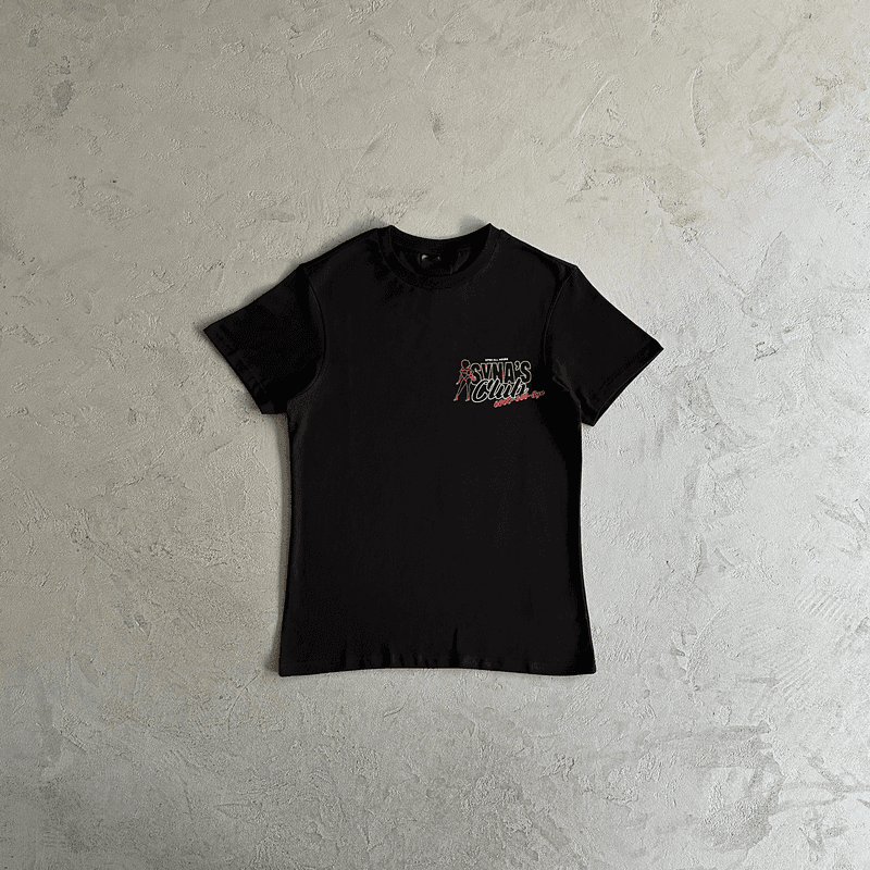 Syna open all hours tee-black