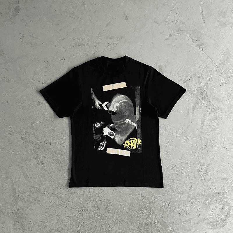 Syna no comment tee-black