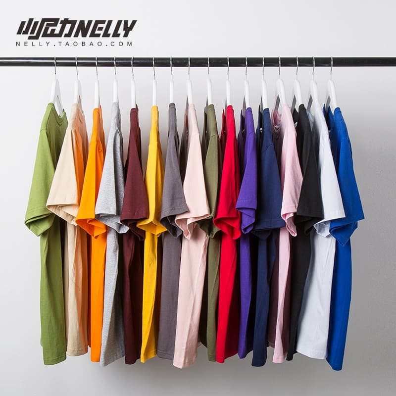 Hip-hop pure cotton solid color couple short-sleeved bottoming shirt T-shirt white men and women T-shirt pure black half-sleeved clothes tops - OrientDig Spreadsheet