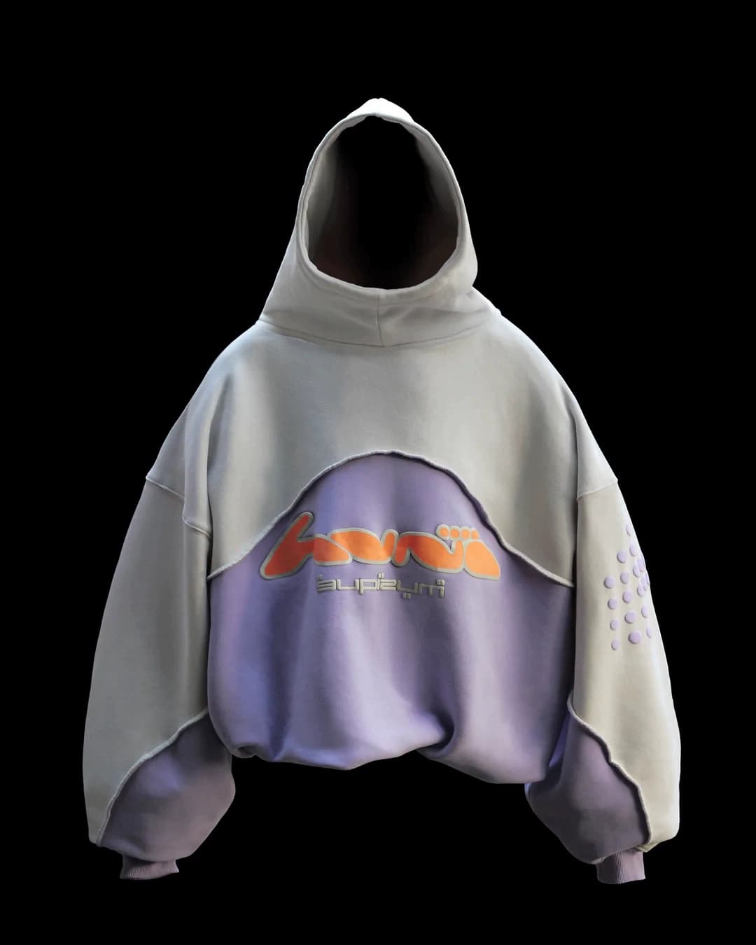 Designer brand HUNI 2022 autumn and winter FW new hooded long-sleeved sweatshirt
