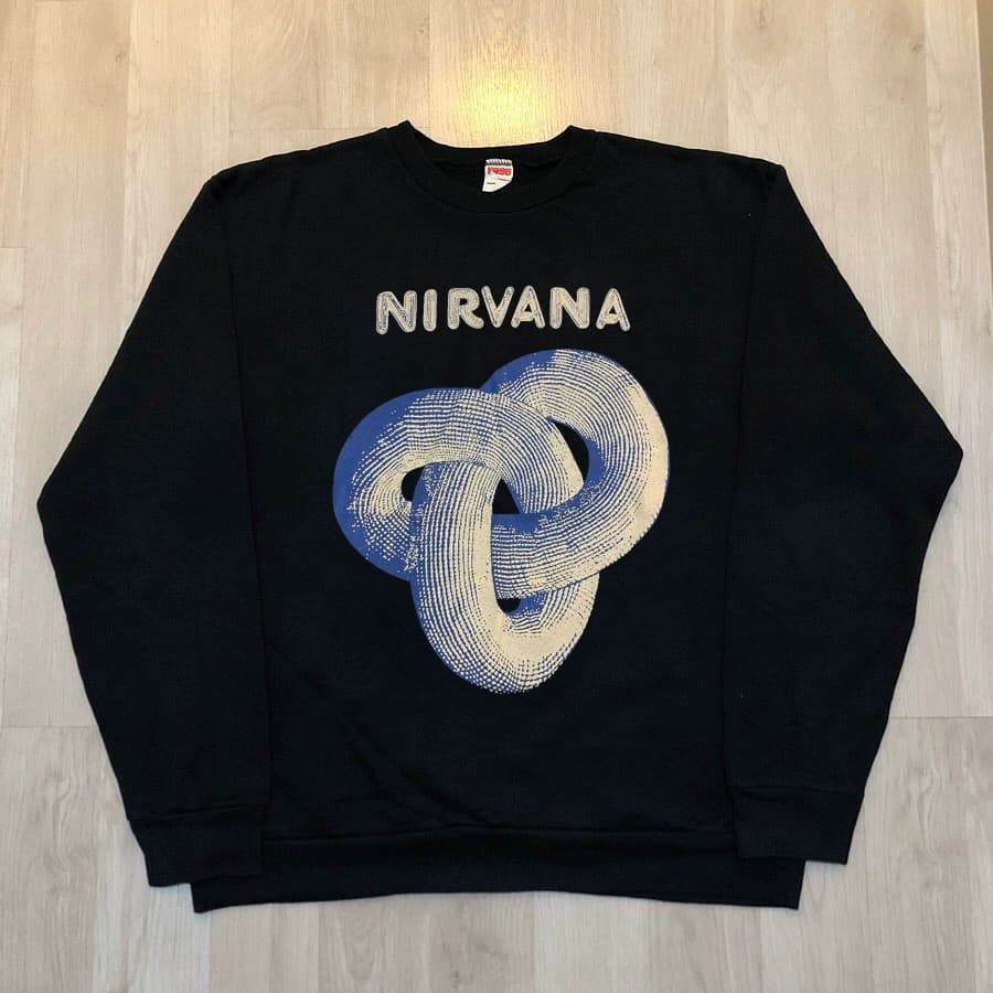 Nirvana Nirvana band American vintage trendy brand hip-hop high street oversize loose sweatshirt men's large size