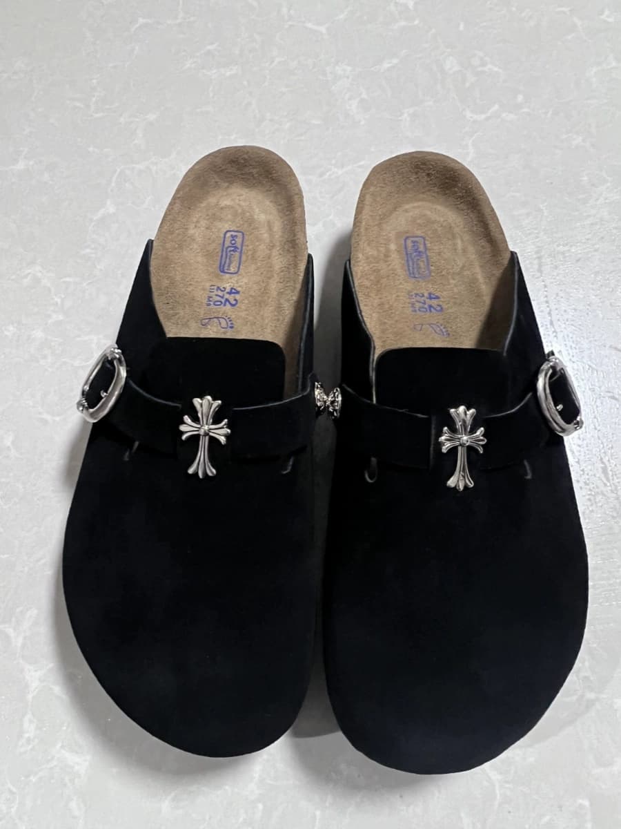 Remake closed toe slippers customized transformation black unisex