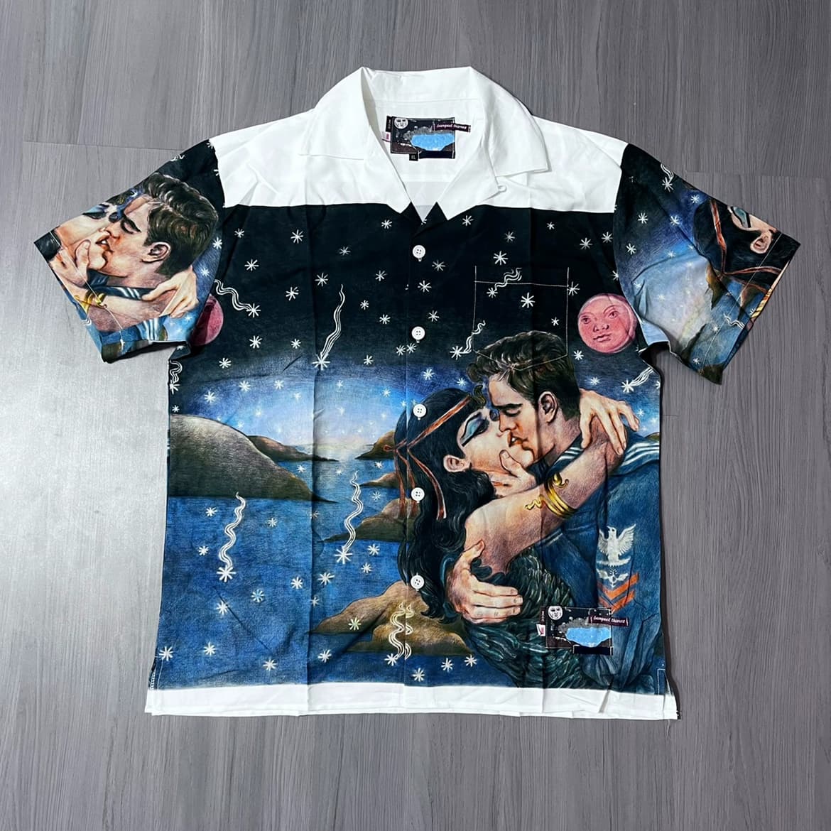 Welfare self-production correct version impossible true love fruit feast kiss half-sleeved shirt