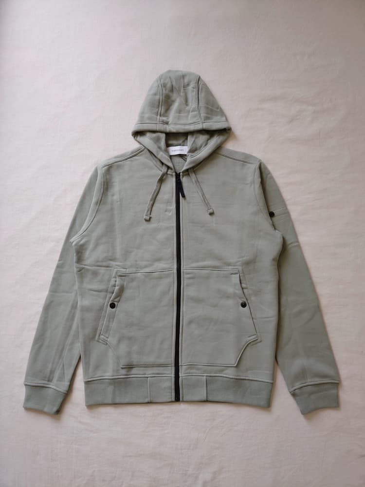 23FW 61620 ZIP HOODED SWEATSHIRT TOPSTONEY fleece zipper hoodie