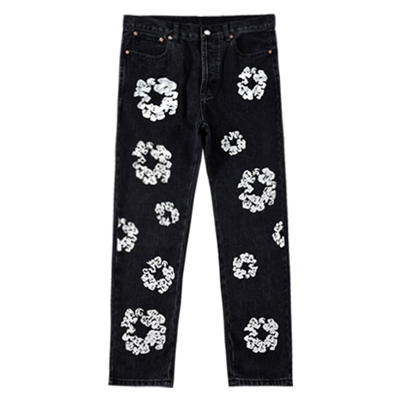 Park Jae FAN same FAN DENIM TEARS kapok washed ancient American DENIM pants men's high street ins - OrientDig Spreadsheet