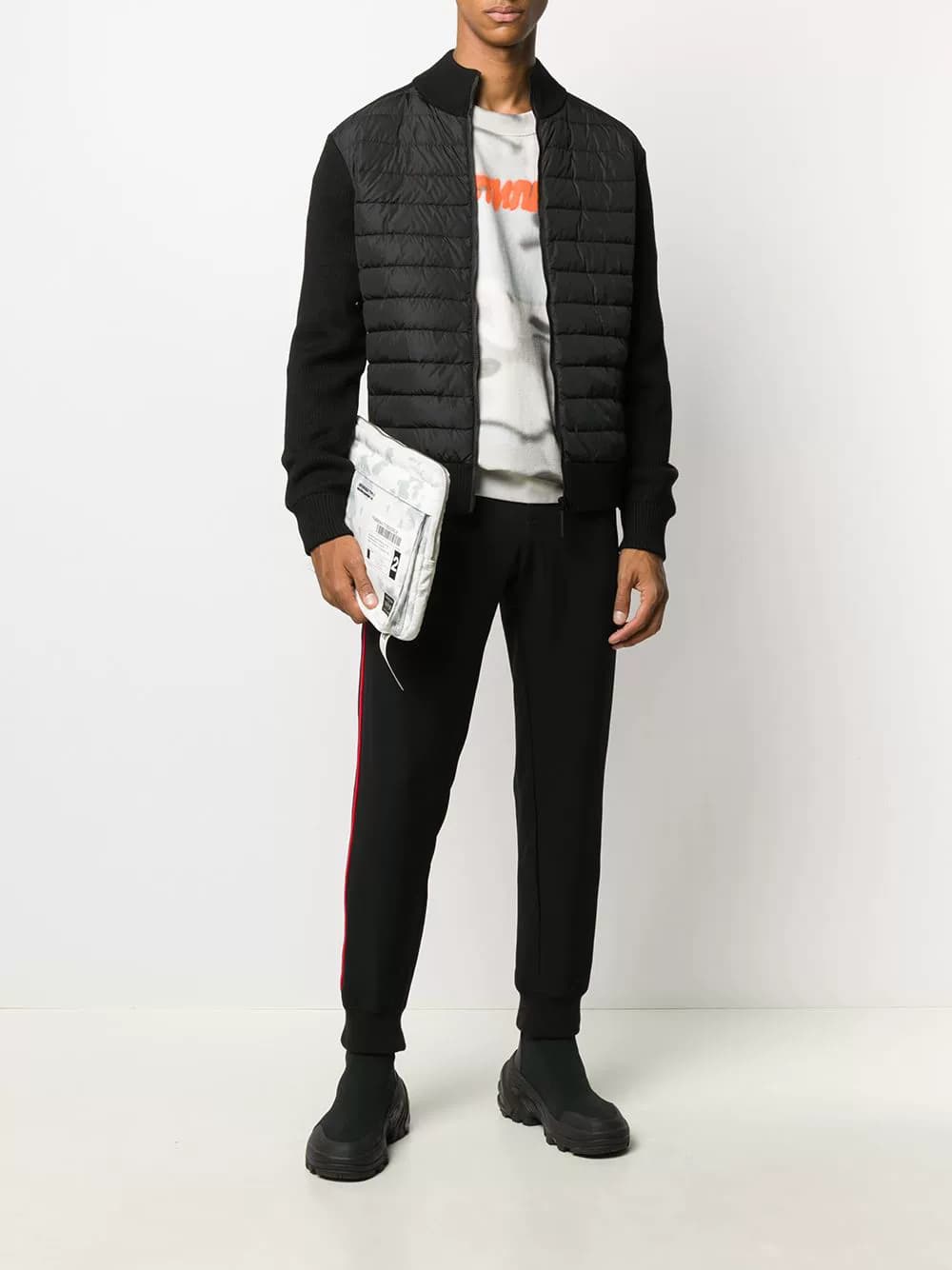Wool Cardigan paneled down jacket - OrientDig Spreadsheet
