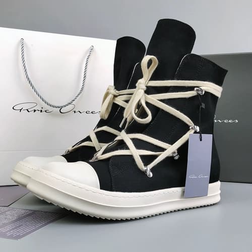 ro high-top shoes men's Spring and Autumn Milk fragrance thick-soled canvas shoes height increasing four seasons all-match short boots women's casual sneakers white shoes