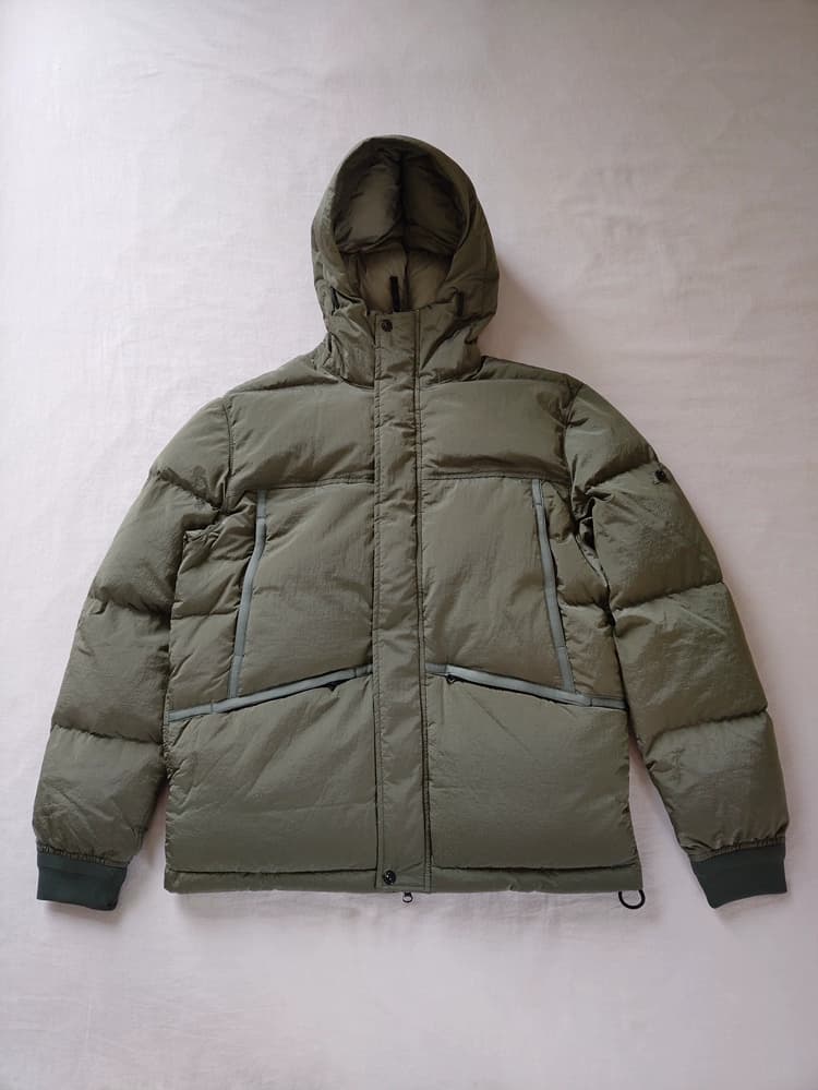21FW 44508 NYLON METAL DOWN JACKET TOPSTONEY 金属尼龙羽绒服