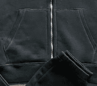 服装面料高档定做拉链帽衫