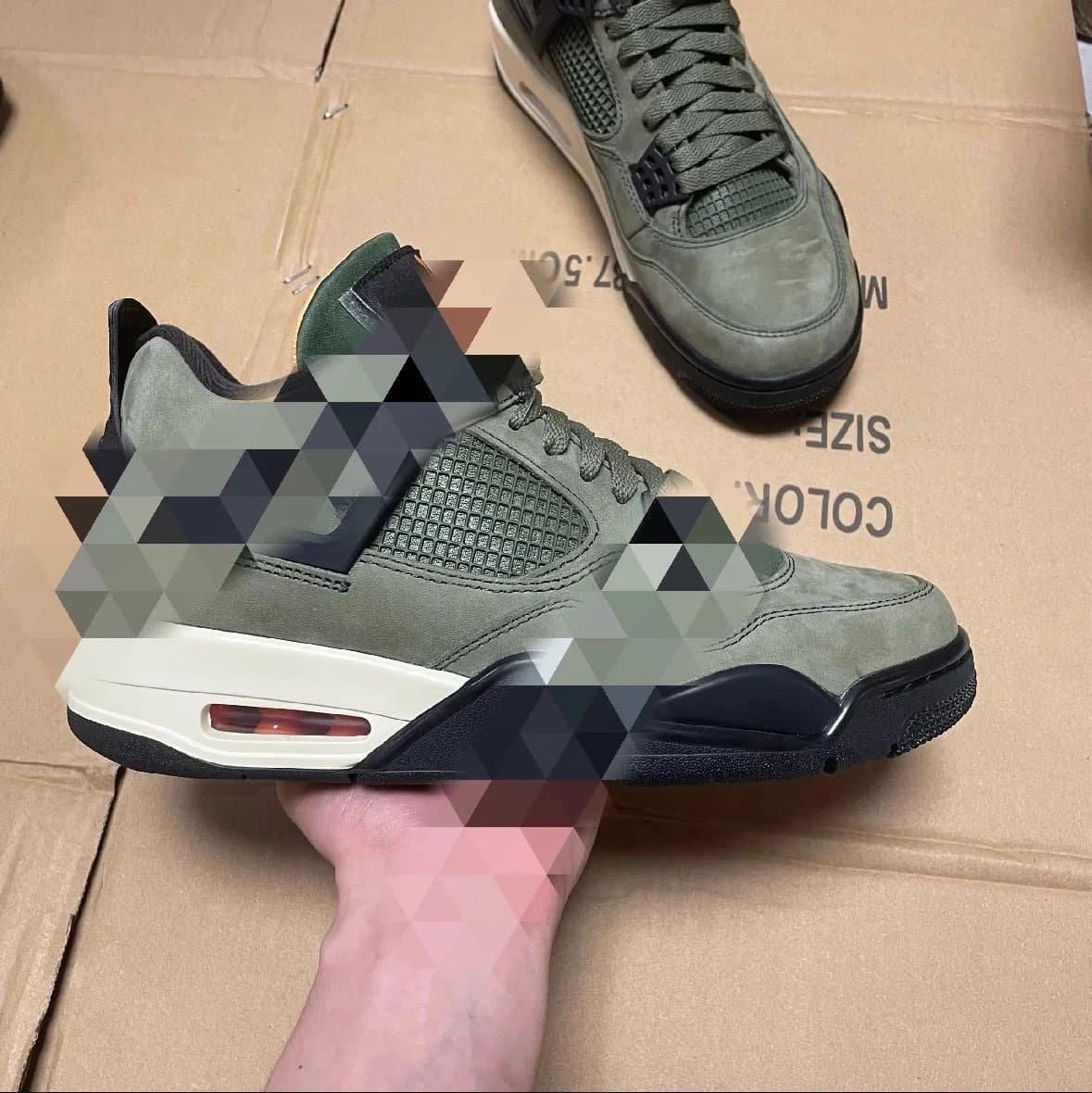 Air Jordan 4 Retro UNDEFEATED olive green [GX]