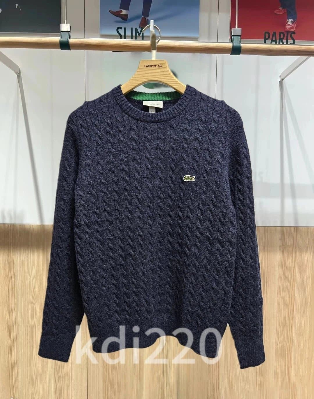 Lacoste Twister Cord Knitted Crewneck