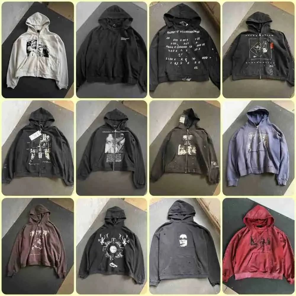 ERD Distressed Graphic Zip Hoodie - OrientDig Spreadsheet