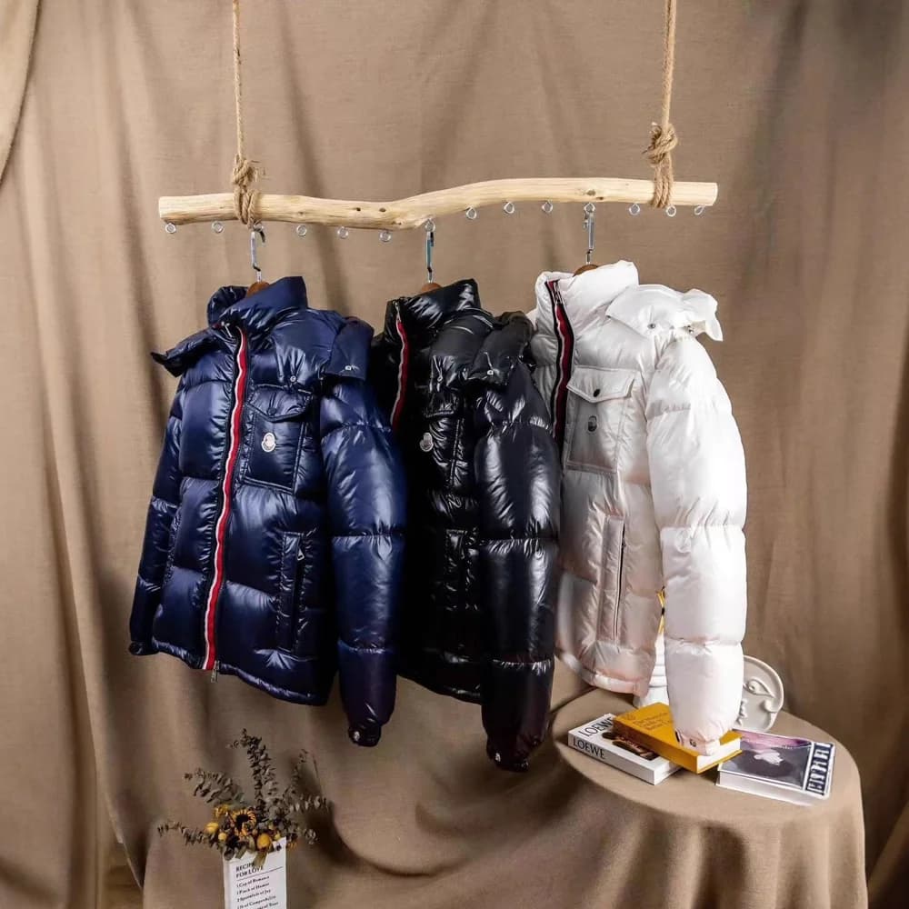 Moncler Maya Tricolor Stripe Down Jacket - OrientDig Spreadsheet