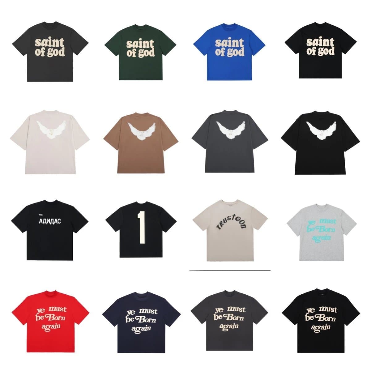 Saint-Style Graphic Tee Collection - OrientDig Spreadsheet