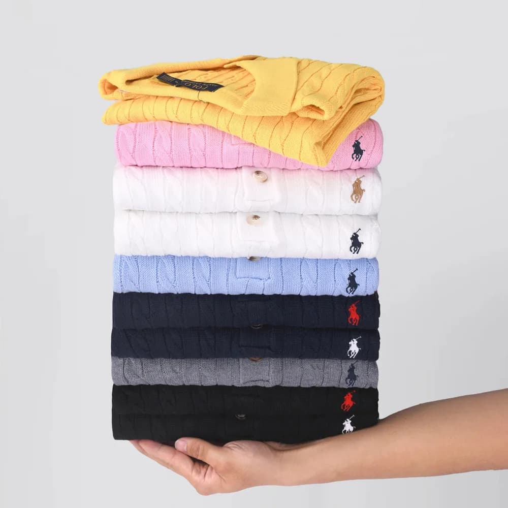 Polo-Style Cable Knit Sweater - OrientDig Spreadsheet