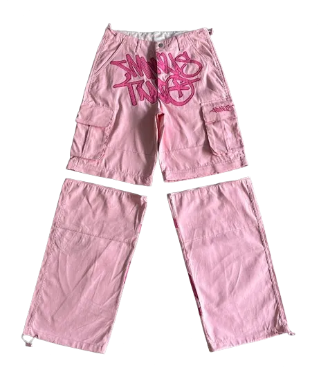 Minus Two Cargo Pants Detachable Pink