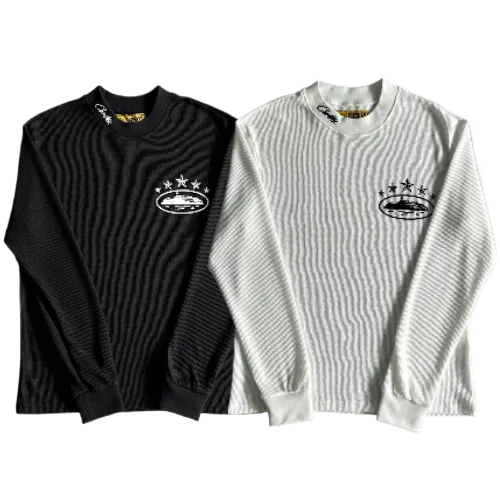 corteiz longsleeve 5th Anniversary ALCATRAZ Waffle