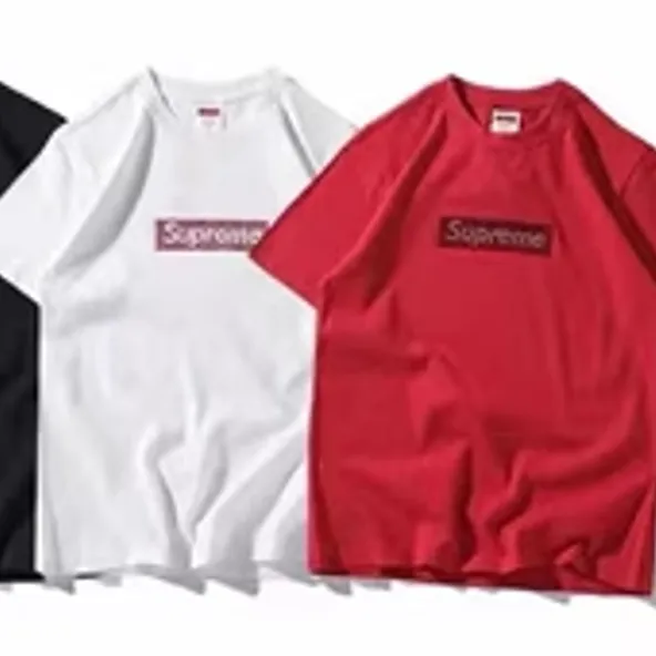 A lot of Supreme tees