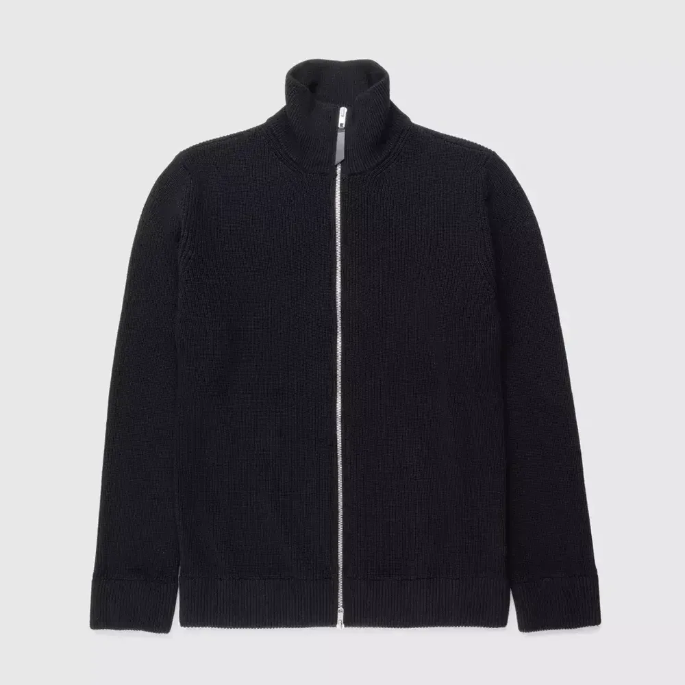 Maison Margiela Zip Cardigan Black