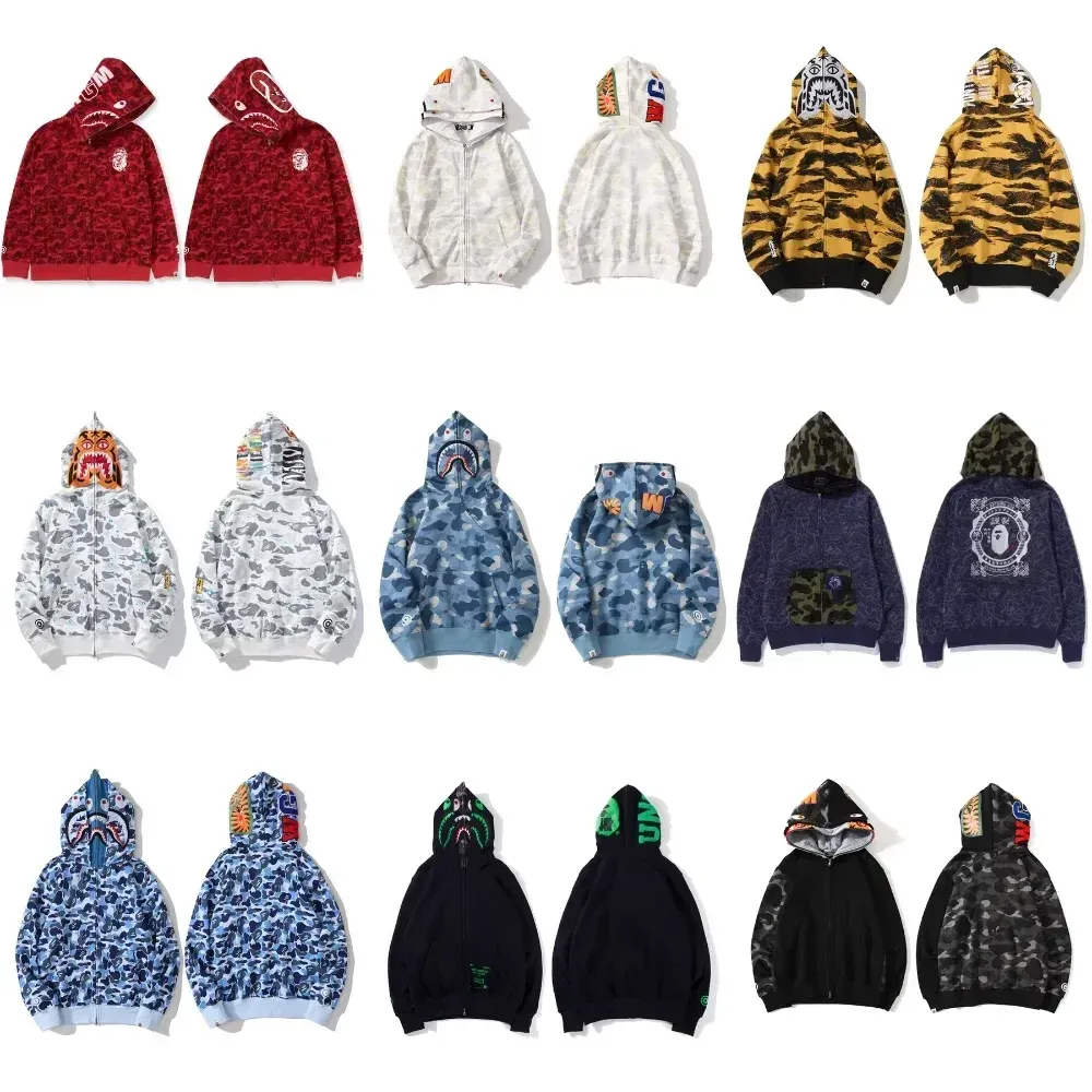 Bape Shark Full-Zip Hoodie (60+ Colorways)