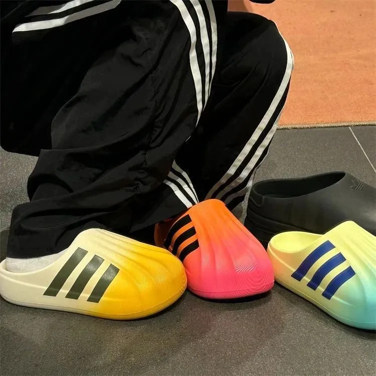 adidas Summer New Shell Head Half Dragged Clover Men s and Women s Baotou One Foot Versatile Thick 33